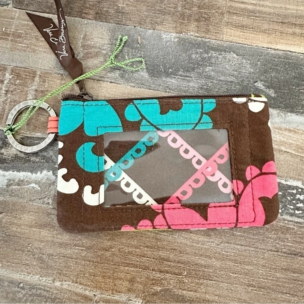Vera Bradley Lola retired pattern ID card key wallet holder.